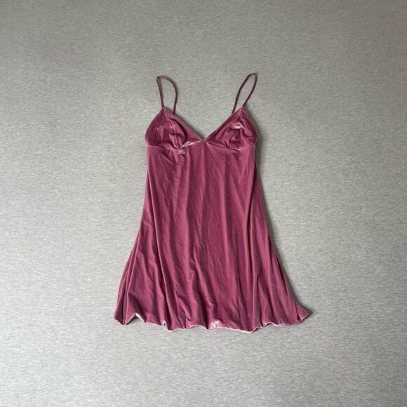 Victoria's Secret Romance Pink Velvet Slip PJ Dress - Picture 8 of 12